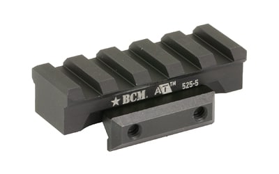 BCM A/T Optic Riser 525-5 black anodized, 0.525 in rise, 2.125 in length