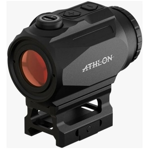 Athlon Midas Flare 1x prism sight, front and side view