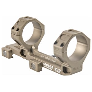 Geissele AR15 Super Precision 34mm extended scope mount in Desert Dirt anodized finish