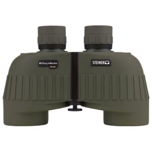 Steiner Military-Marine 10x50 binoculars in green Makrolon housing with rubber armor