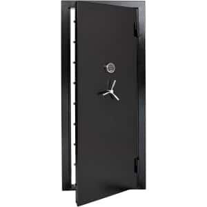 SnapSafe out-swing vault door black 32.80" x 81" with SecuRam digital lock