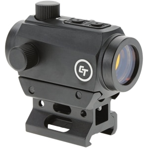 Crimson Trace CTS-25 compact red dot sight, black matte, Picatinny riser mount
