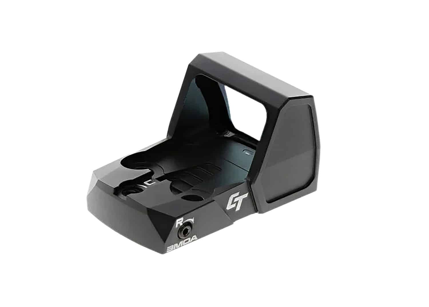 Crimson Trace RAD Micro open reflex sight, 3 MOA red dot, 21mm objective, matte black