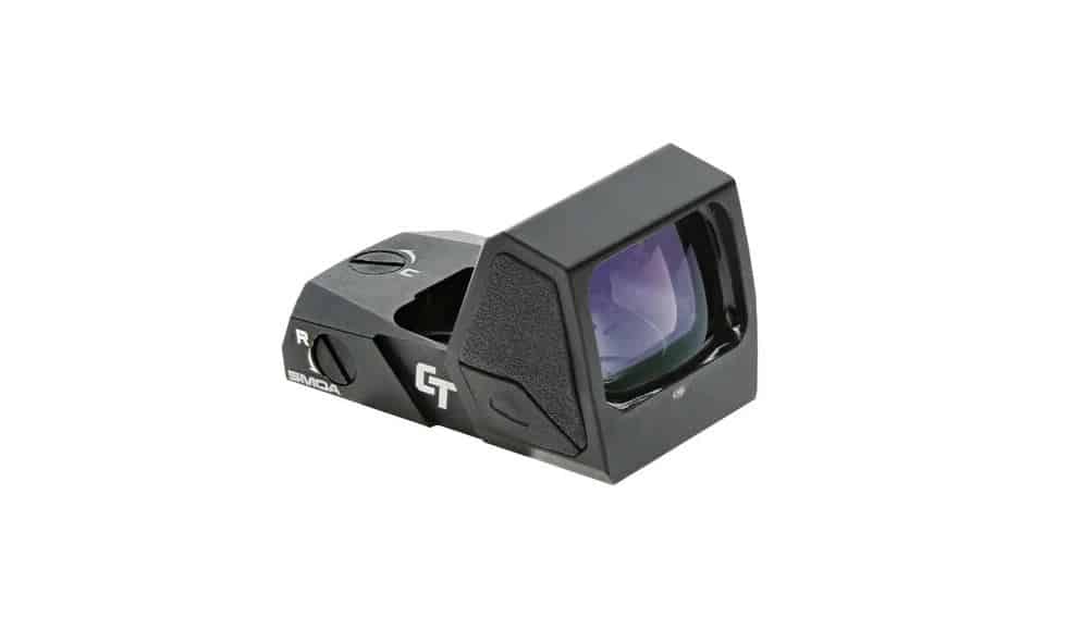 Crimson Trace CT-RAD green dot open reflex sight black matte Docter footprint