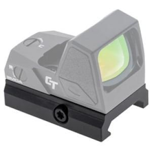 Crimson Trace CT-RAD Pic Rail Mount in black aerospace grade aluminum, fits Picatinny rail