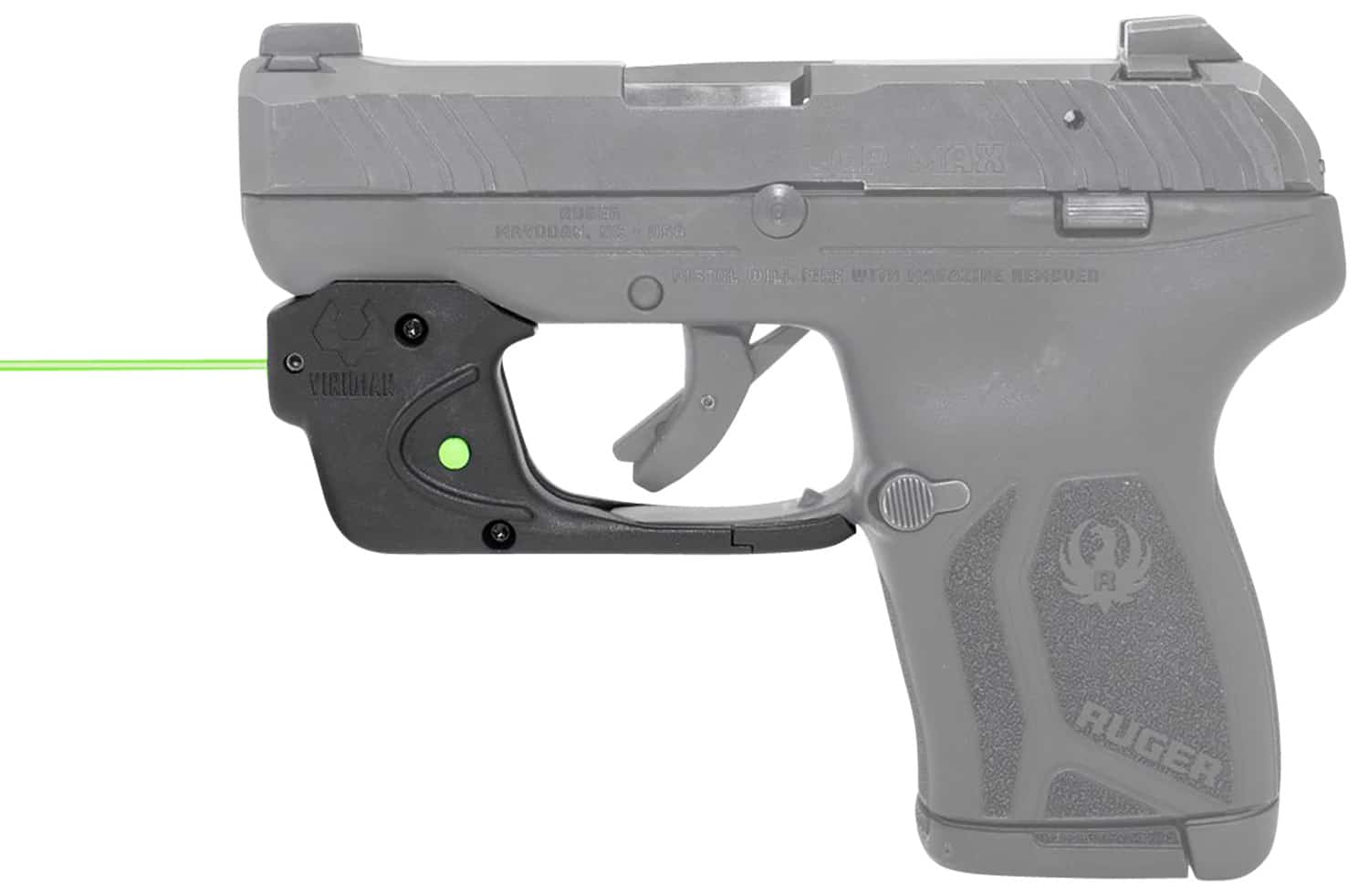 Viridian E-Series trigger-guard laser sight for Ruger LCP Max in black