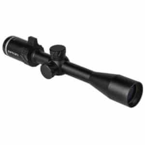 Riton 3 Primal 3-9x40 SFP rifle scope in black matte with heavy duplex reticle