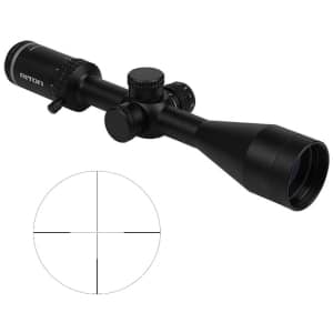 Riton 1 Primal 4-12x rifle scope 1-inch tube illuminated center-dot duplex reticle matte black