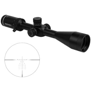 Riton 1 Conquer 6-24x50 FFP rifle scope, 1 in tube, MPSR MOA reticle, black matte