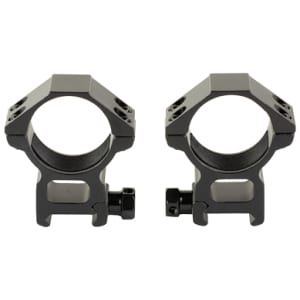 Riton 34mm high scope rings, 34mm tube, matte black aluminum, Picatinny/Weaver