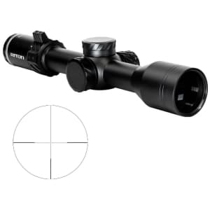 Riton 5 Primal 2-12x44 30mm illuminated RDH reticle scope side view