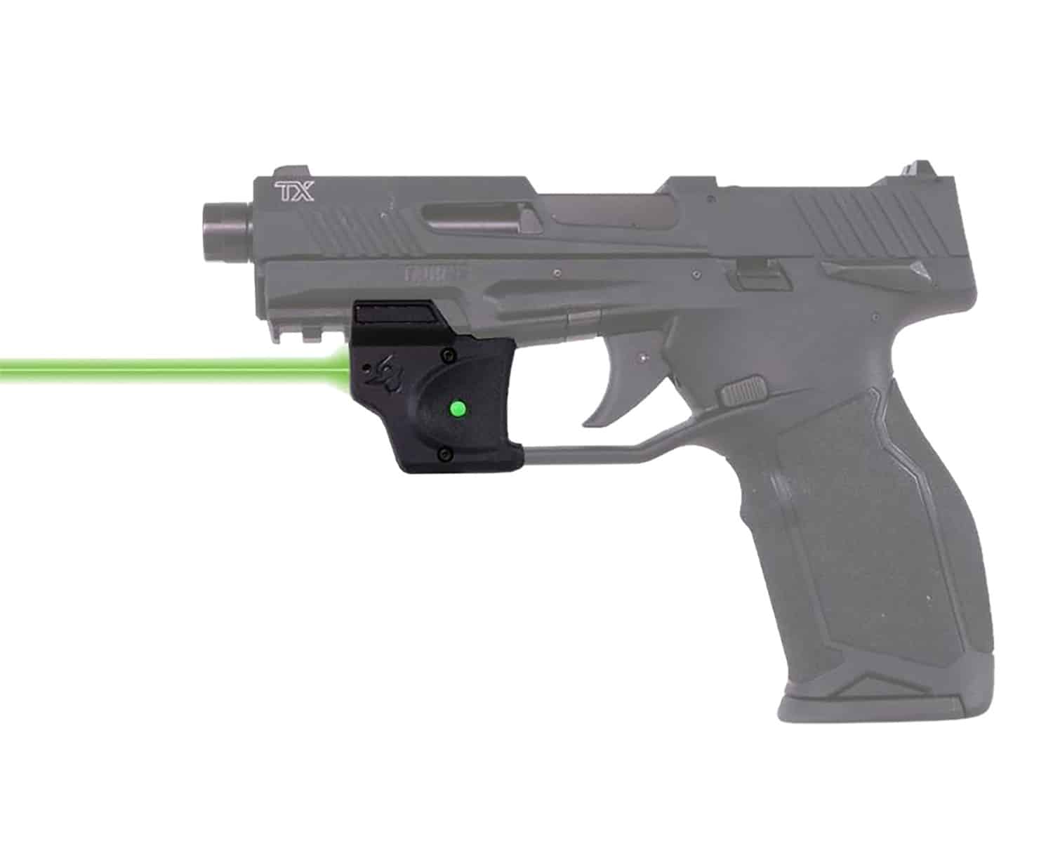 Viridian E-Series green laser sight for Taurus TX22, black trigger-guard mount