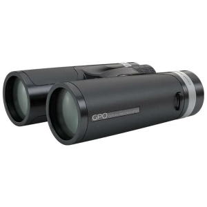 GPO Passion SD 10x42 binoculars in black, angled view