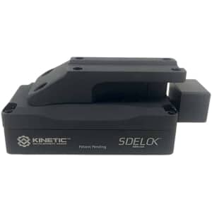 Kinetic Development Group SID5-220 Sidelock Trijicon MRO mount in black anodized aluminum