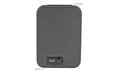 SnapSafe Extra Large Combination Lock Box 10x7x2 Black with security cable and foam interior