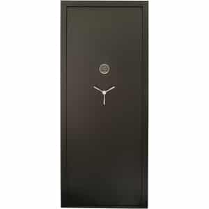 SnapSafe 75416 in-swing vault door black 12 gauge steel access code key entry