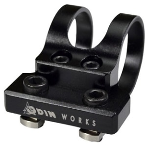 Odin Works M-LOK flashlight mount for 1-inch flashlights, black 6061 aluminum