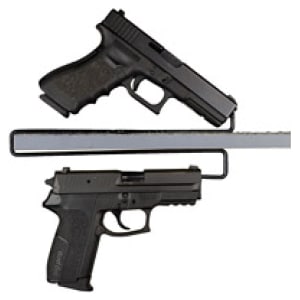 Gun Storage Solutions GSS Over Under Handgun Hangers 2PK black handgun hangers