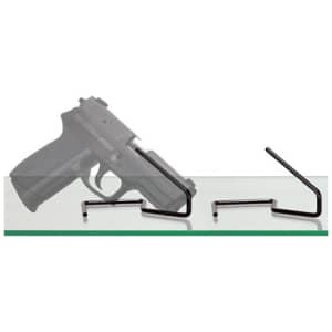 Gun Storage Solutions KIKSTANDS 10-pack steel single pistol display stands, black