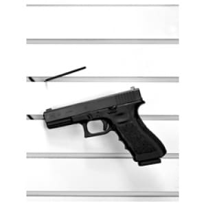 GSS Slatwall Sniper right-hand pull pistol display 10-pack on particle board slatwall