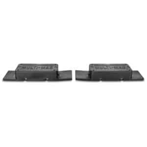 Gun Storage Solutions GSS rubber-coated handgun magnets 2-pack in black matte finish