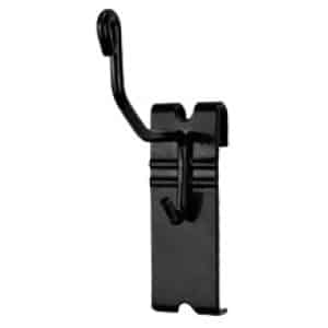 Gun Storage Solutions GSS Gridwall horizontal gun cradles 10-pack in black mounted on gridwall