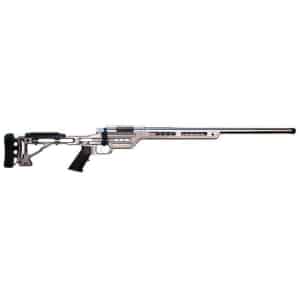 MPA PMR Tungsten 6GT 26-inch bolt action rifle in BA Competition chassis, side view