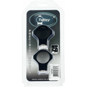 Talley 30mm medium-height scope mount rings, anodized black, fits Browning X-Bolt