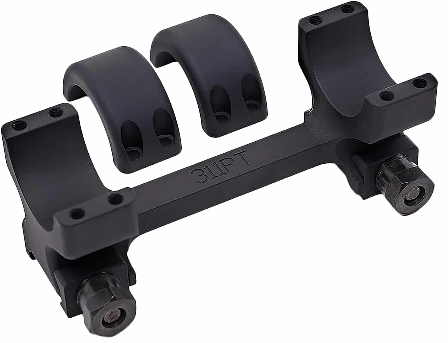 DNZ Freedom Reaper 30mm Picatinny scope mount matte black one-piece