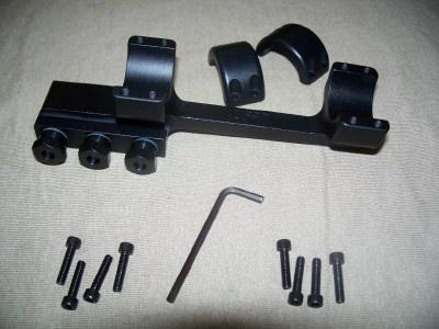 DNZ Freedom Reaper 1" forward ring Picatinny rail mount in black