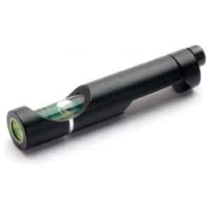 SME scope leveler rail mount 20mm matte black mounted on rail showing white scribed line