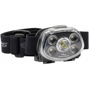 Cyclops Force XP 350-lumen headlamp black with white, red, and green LEDs