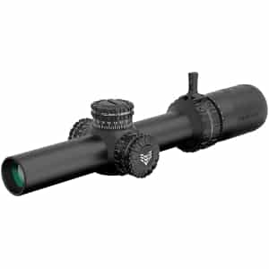 Swamp Fox Arrowhead 1-8x24 SFP riflescope with Guerrilla Dot BDC green reticle and 30mm tube