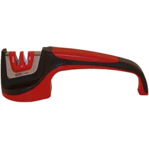 AccuSharp 052C Asian-Style Sharpener Fine Diamond, Ceramic Sharpener Red