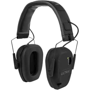 Allen ULTRX Bionic Electronic Earmuff in Midnight Gray with NRR 22 dB