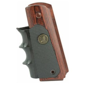 Pachmayr American Legend finger-groove pistol grips for Colt 1911, checkered panels