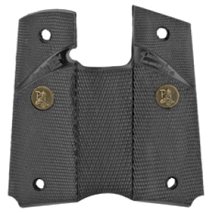 Pachmayr Signature checkered black wrap-around rubber grip for 1911 pistols