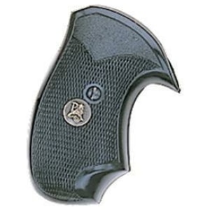 Pachmayr compact black textured rubber pistol grip for Ruger SP101
