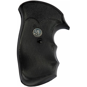 Pachmayr Decelerator 05056 black checkered rubber grip with finger grooves for Smith & Wesson N-Frame square butt