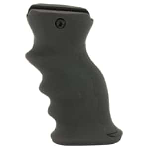 Leapers UTG black polymer combat foregrip with contoured grooves and storage, Picatinny fit