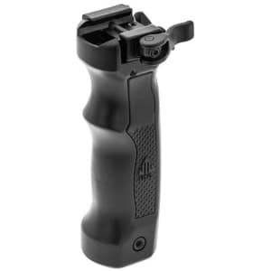 Leapers UTG D-Grip quick-release bipod/foregrip, matte black