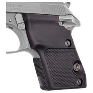 Pearce Grips black rubber wrap-around grips for Beretta Bobcat 21A and Tomcat 3032