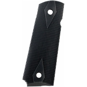Pearce Grips Government Model 1911 black rubber side panel grips with double diamond checkering