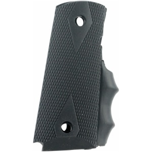 Pearce Grips Modular Grip System black rubber side panels for 1911 Compact with palm swell
