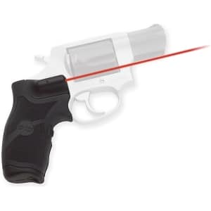 Crimson Trace LG-385 Lasergrips for Taurus small-frame revolvers, red laser, black rubber
