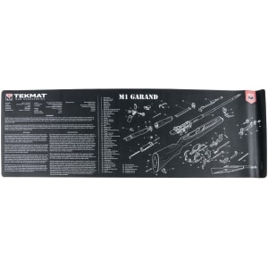 TekMat TEKR36M1GARANDBK M1 Garand Cleaning Mat Black/White Rubber 12"x36" M1 Garand Parts Diagram