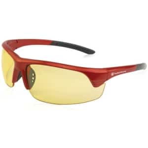 Smith & Wesson Corporal half-frame shooting glasses in red with amber lens