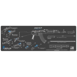 AK-47 INSTRUCTIONAL PROMAT - CHARCOAL GRAY/CERUS BLUE