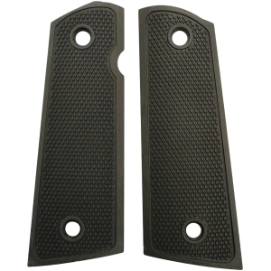 ProMag Archangel aluminum 1911 grip panels black anodized diamond checkering