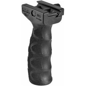 FAB Defense FXREGB REG Ergonomic Rubberized Tactical Foregrip w/Waterproof Storage Compartment Black Latex & Reinforced Polymer